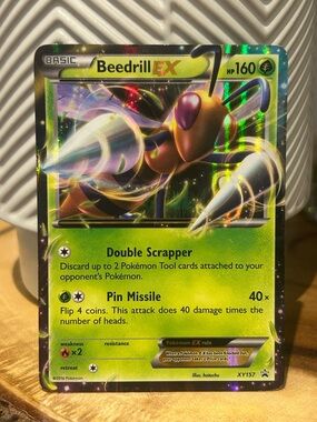 Pokémon Beedrill EX 2016 Holo Rare, Collectible, Fan Favorite